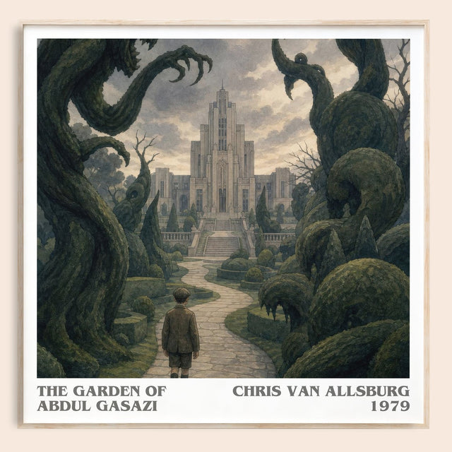The Garden Of Abdul Gasazi Literary Art Print by Chris Van Allsburg