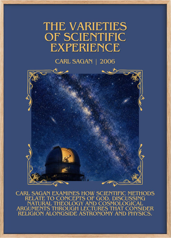 Varieties of Scientific Experience Minimalist Book Poster by C. Sagan