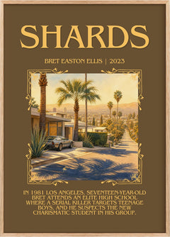 Shards Minimalist Book Poster by Bret Easton Ellis