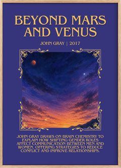 Beyond Mars and Venus Minimalist Book Poster by John Gray