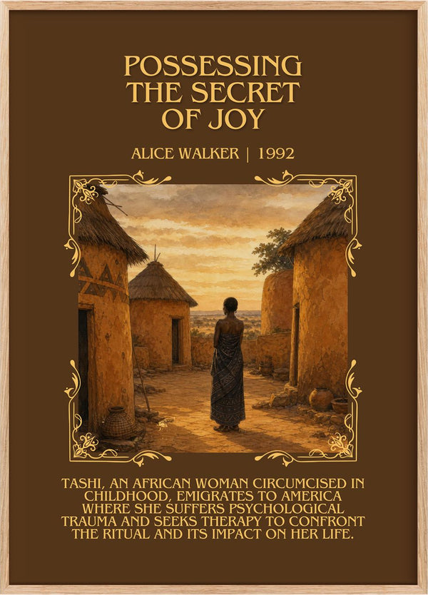 Possessing the Secret of Joy Minimalist Book Poster by Alice Walker