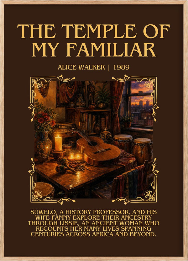 The Temple of My Familiar Minimalist Book Poster by Alice Walker