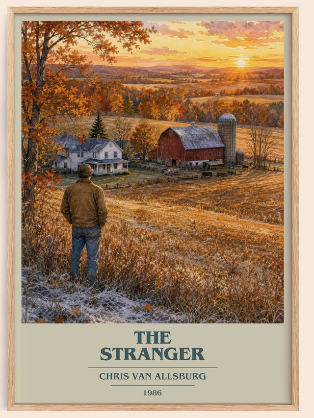 The Stranger Book Cover Poster by Chris Van Allsburg
