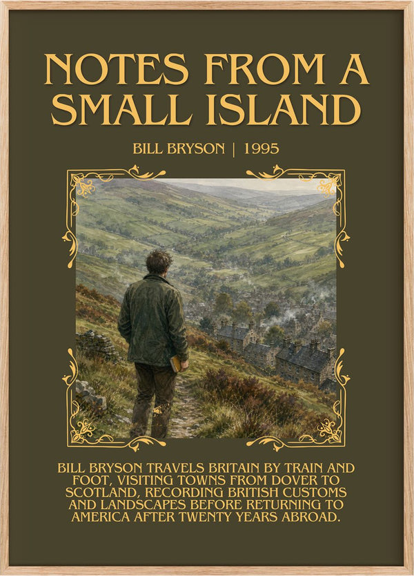 Notes from a small island Minimalist Book Poster by Bill Bryson