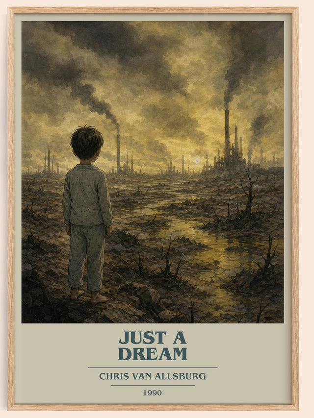 Just A Dream Book Cover Poster by Chris Van Allsburg