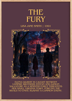 The Fury Minimalist Book Poster by Lisa Jane Smith