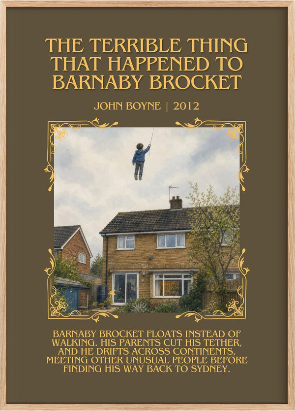 The Terrible Thing That Happened to Barnaby Brocket Minimalist Book Poster by John Boyne