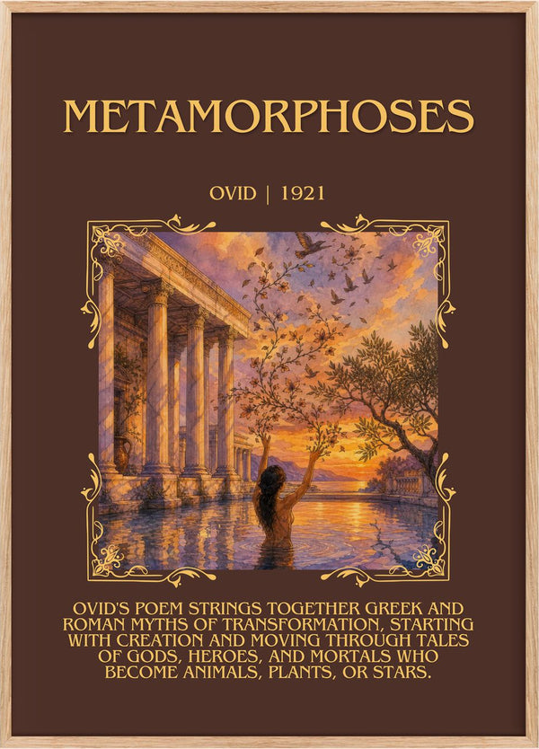 Metamorphoses Minimalist Book Poster by Ovid