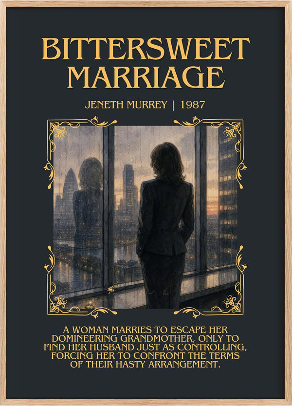 Bittersweet Marriage Minimalist Book Poster by Jeneth Murrey