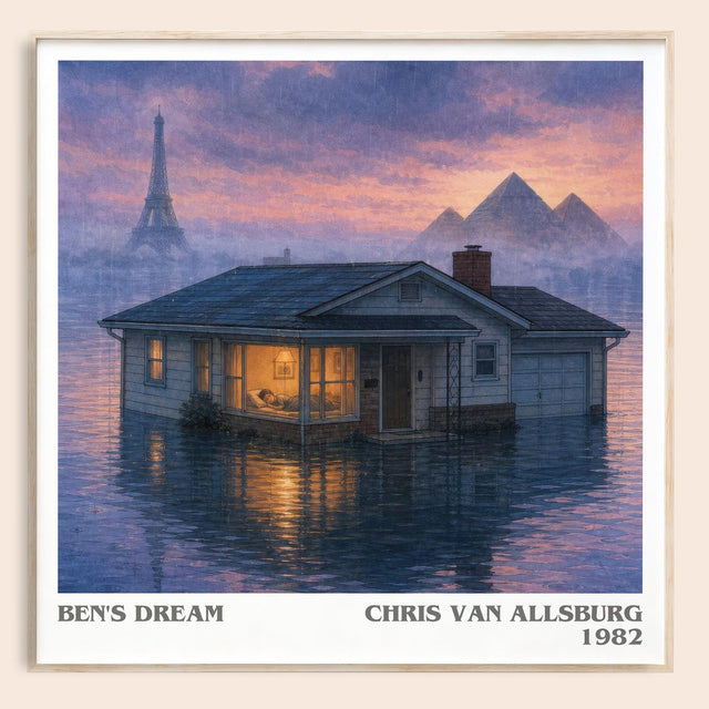 Ben'S Dream Literary Art Print by Chris Van Allsburg