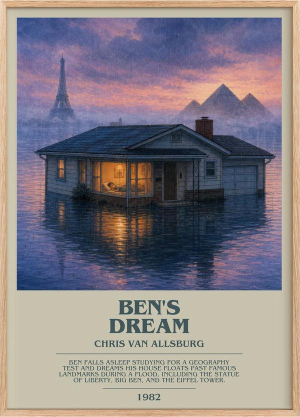 Ben's Dream Bookish Wall Art by Chris Van Allsburg