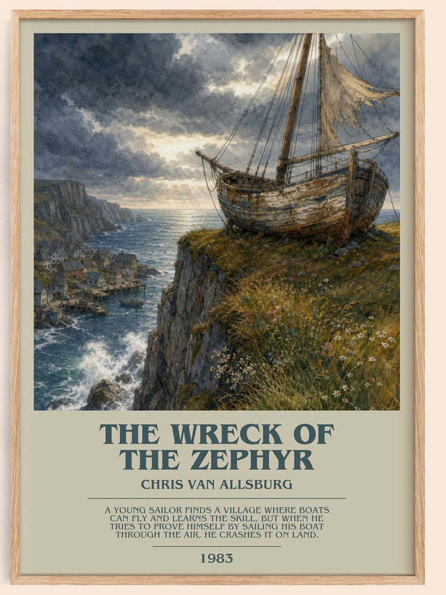 The Wreck Of The Zephyr Bookish Wall Art by Chris Van Allsburg