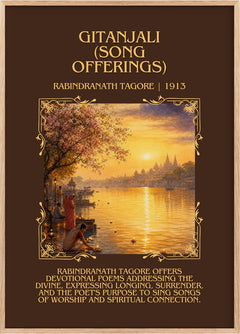 Gitanjali (song offerings) Minimalist Book Poster by R. Tagore