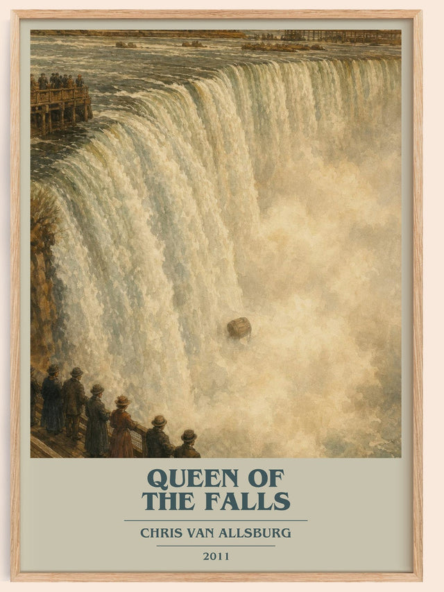 Queen Of The Falls Book Cover Poster by Chris Van Allsburg