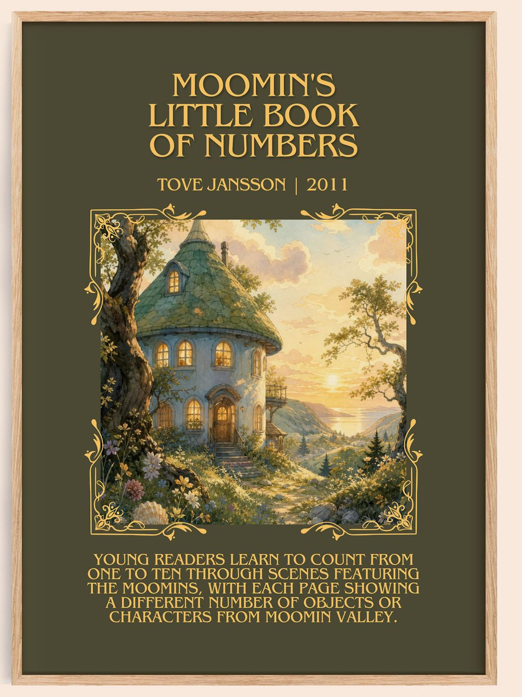 Moomin's little book of numbers Minimalist Book Poster by Tove Jansson – book poster