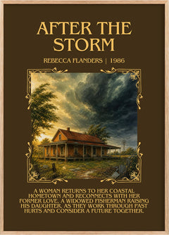 After the Storm Minimalist Book Poster by Rebecca Flanders