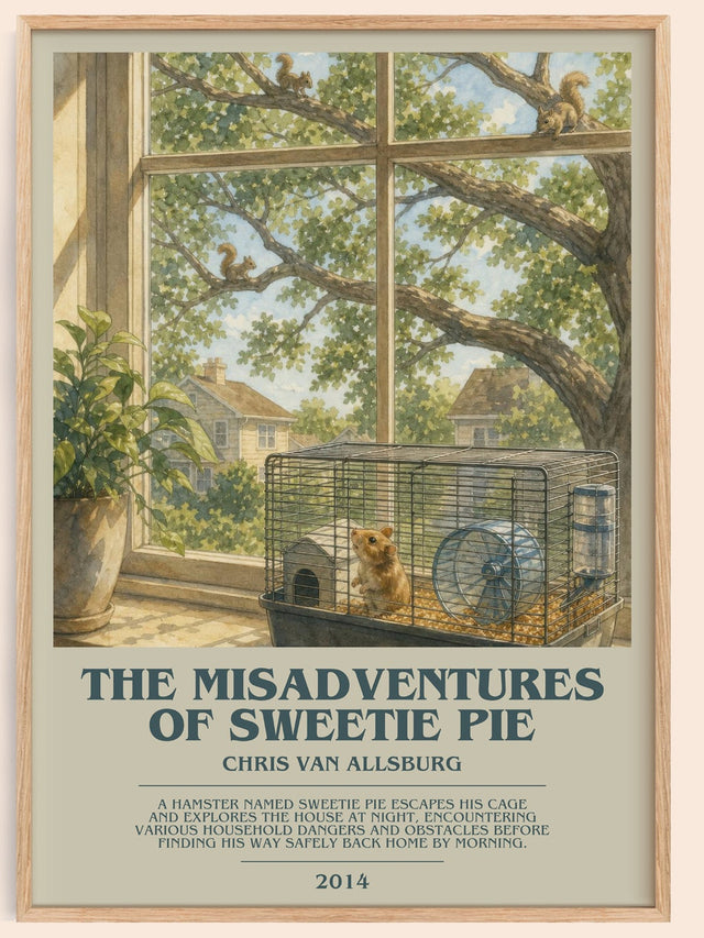 Misadventures Of Sweetie Pie Bookish Wall Art by Chris Van Allsburg