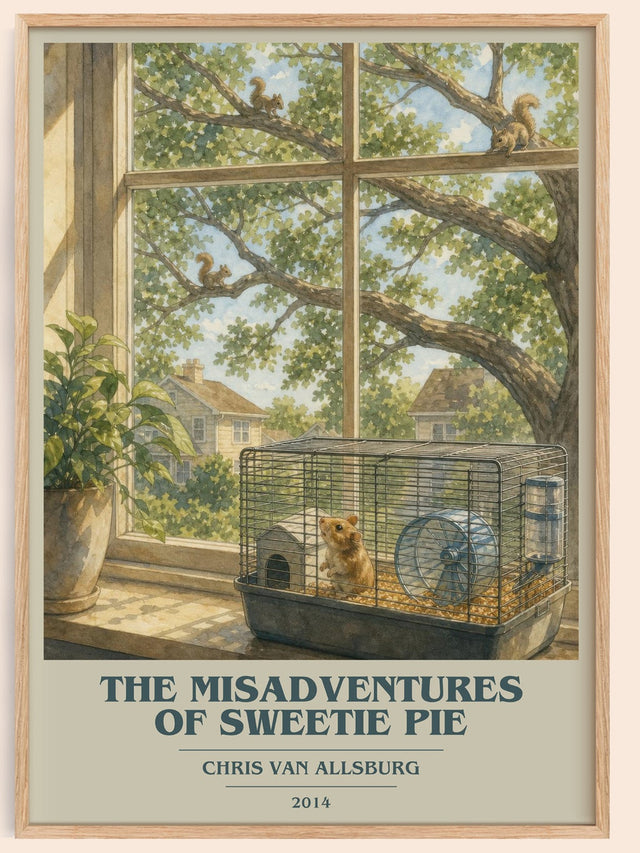 Misadventures Of Sweetie Pie Book Cover Poster by Chris Van Allsburg