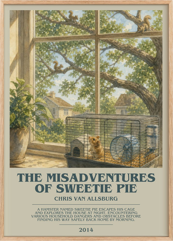 Misadventures Of Sweetie Pie Bookish Wall Art by Chris Van Allsburg