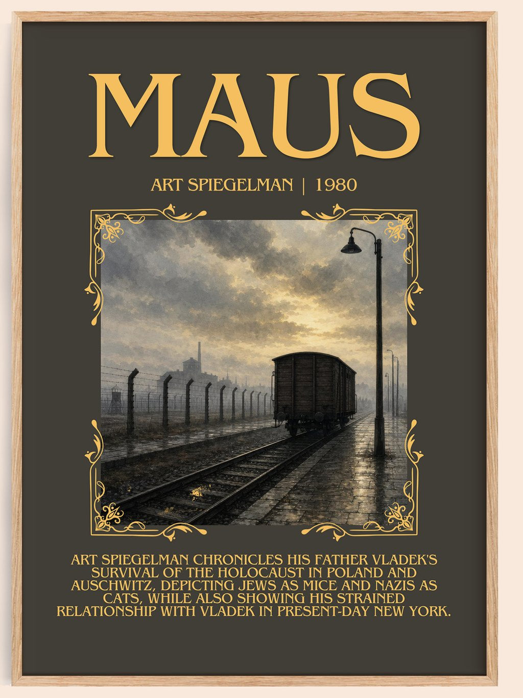 Maus Minimalist Book Poster by Art Spiegelman – book poster