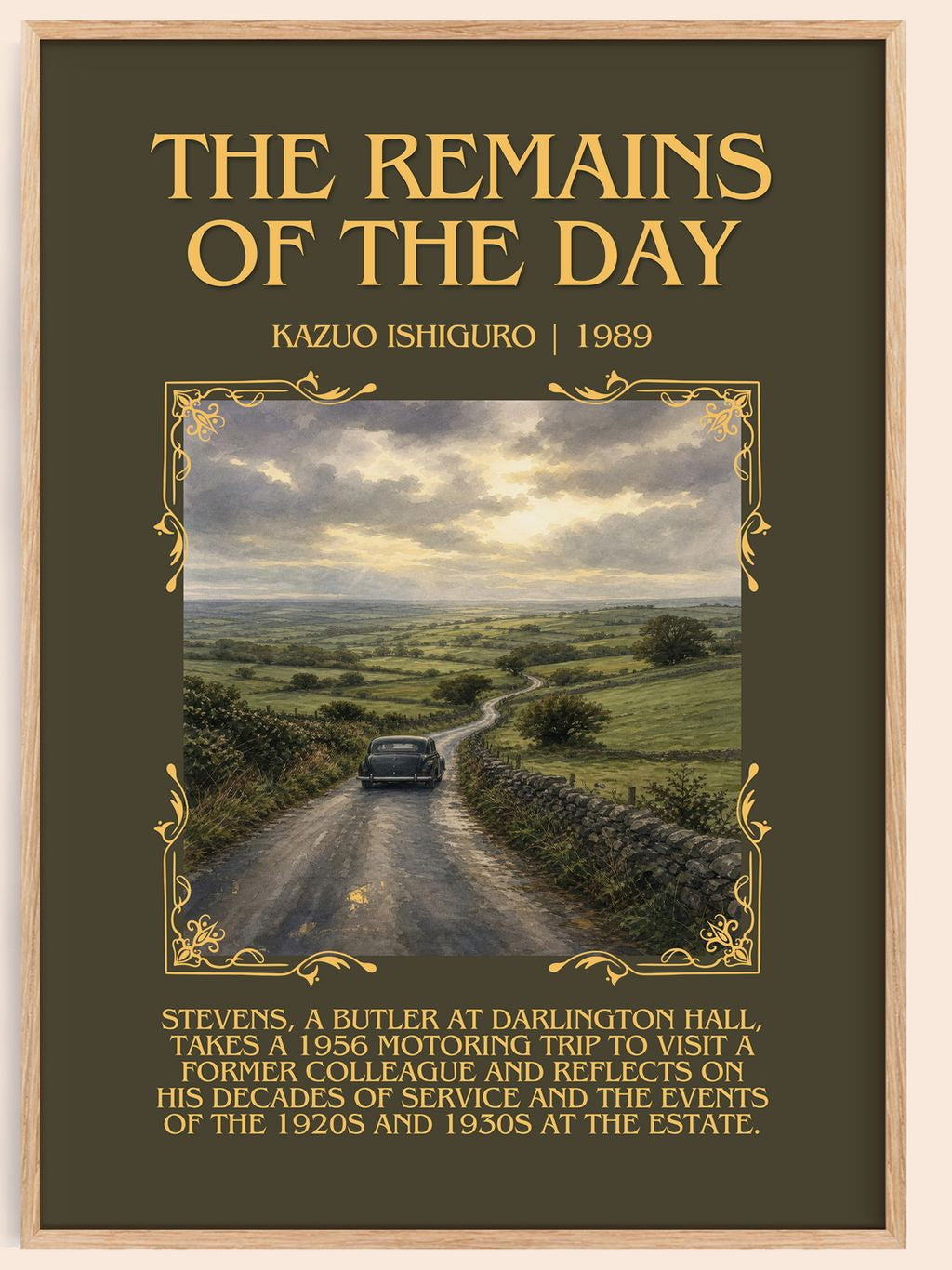 The Remains of the Day Minimalist Book Poster by Kazuo Ishiguro – book poster