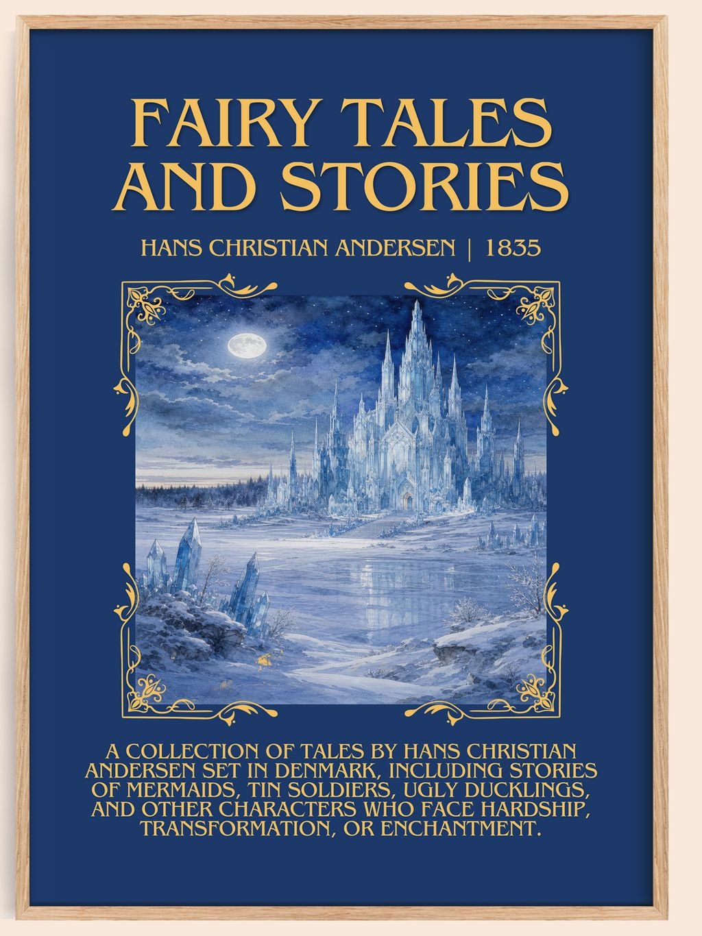 Fairy Tales and Stories Minimalist Book Poster by H. Andersen – book poster