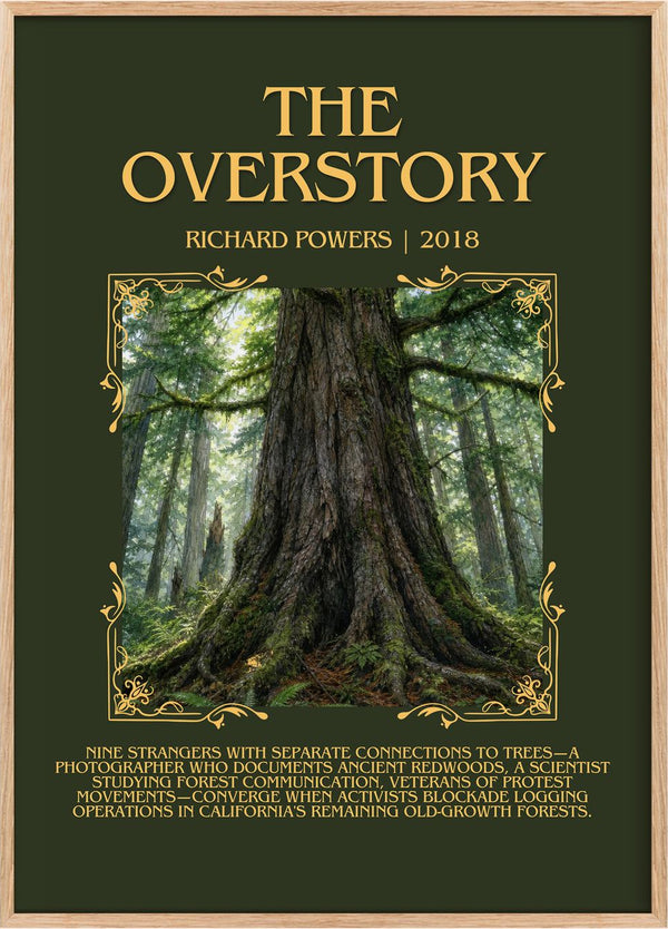 The Overstory Minimalist Book Poster by Richard Powers