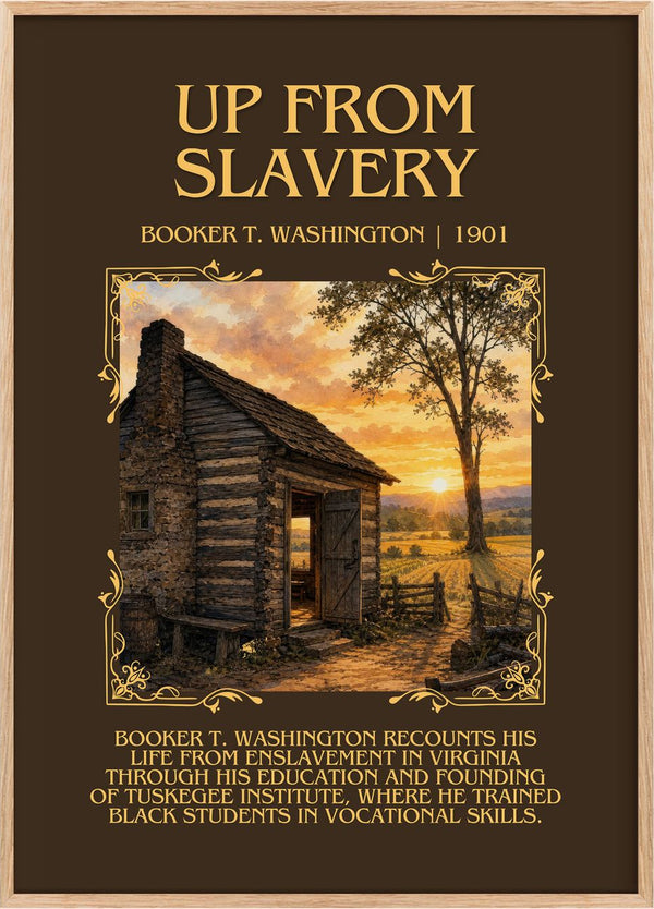 Up from Slavery Minimalist Book Poster by Booker T. Washington