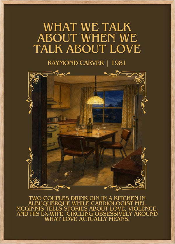 What We Talk About When We Talk About Love Minimalist Book Poster by Raymond Carver