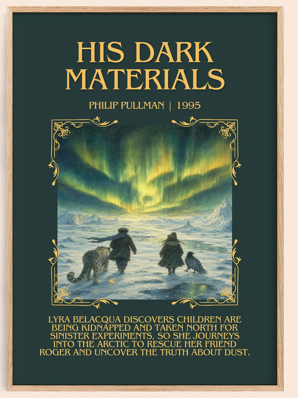 His Dark Materials Minimalist Book Poster by Philip Pullman – book poster