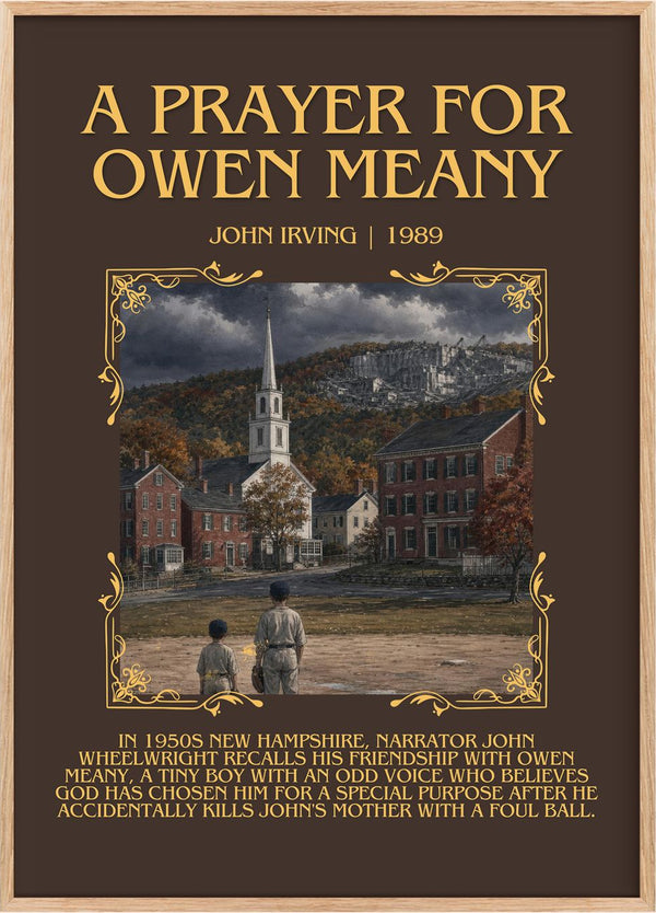 A Prayer for Owen Meany Minimalist Book Poster by John Irving