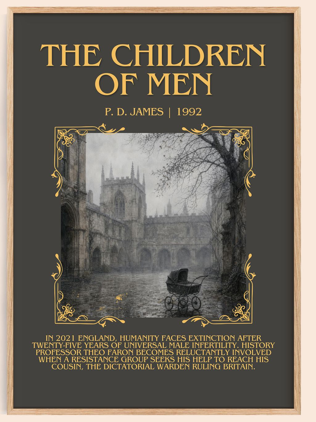 The Children of Men Minimalist Book Poster by P. D. James – book poster
