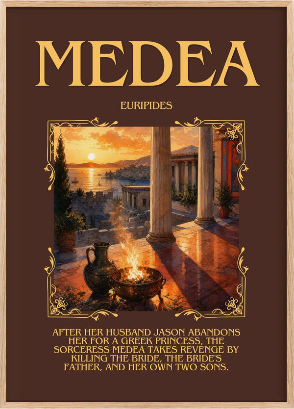 Medea Minimalist Book Poster by Euripides