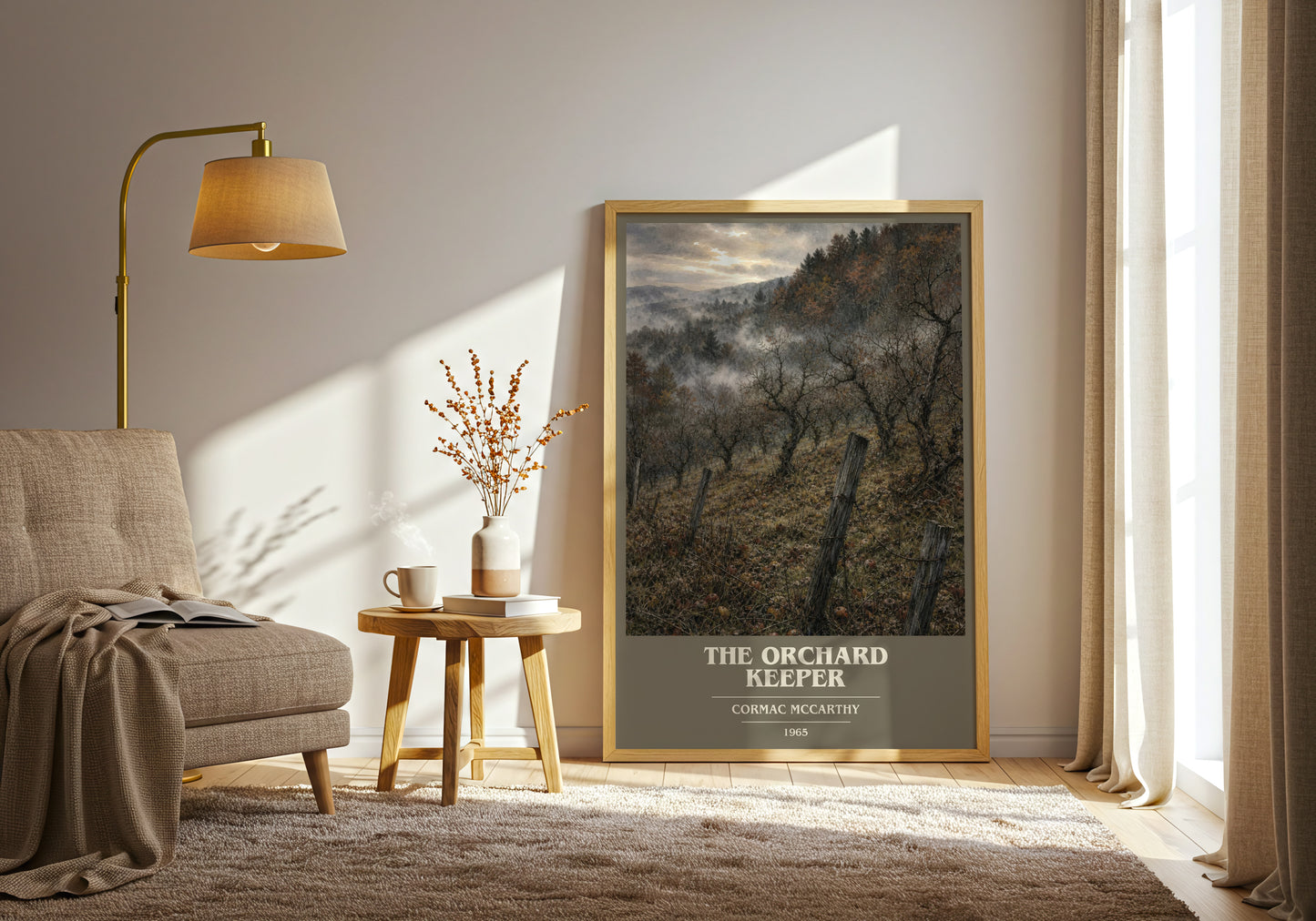 The Orchard Keeper book cover print on bookshelf – Cormac Mccarthy fan gift