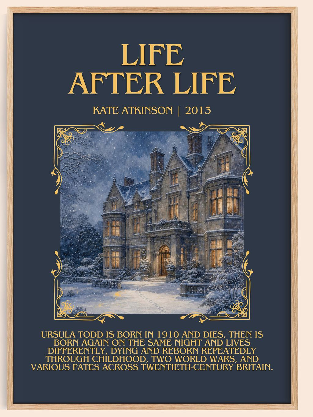 Life After Life Minimalist Book Poster by Kate Atkinson – book poster