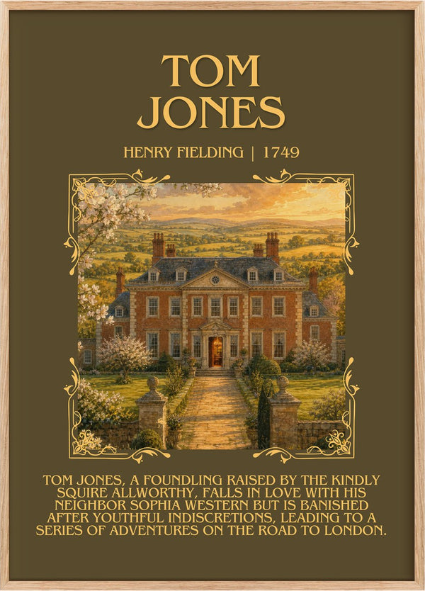 Tom Jones Minimalist Book Poster by Henry Fielding