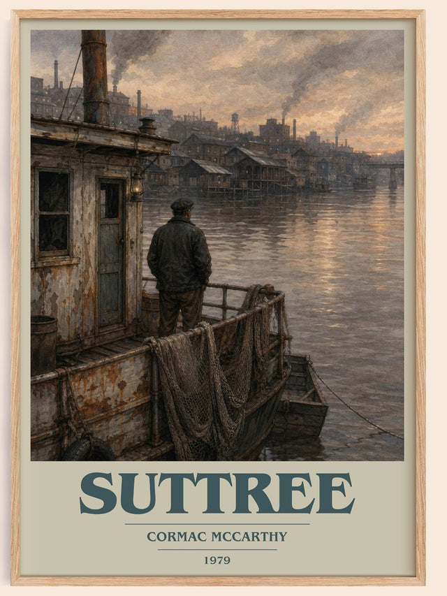 Suttree Book Cover Poster by Cormac Mccarthy