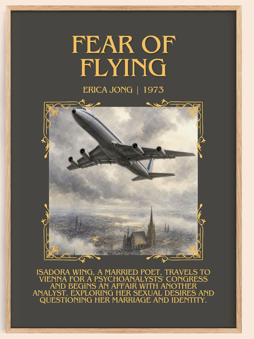 Fear of Flying Minimalist Book Poster by Erica Jong – book poster