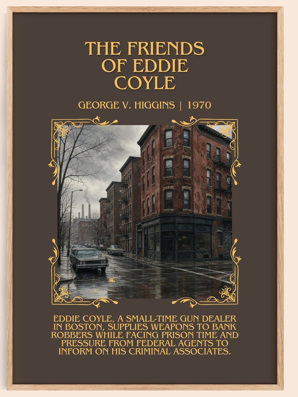 The Friends Of Eddie Coyle Minimalist Book Poster by George V. Higgins – book poster