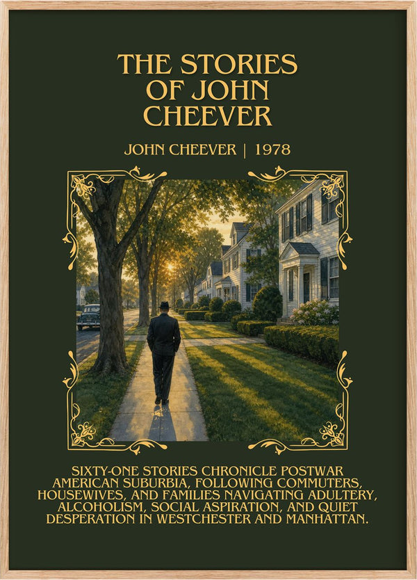 The Stories of John Cheever Minimalist Book Poster by John Cheever
