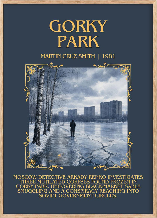 Gorky Park Minimalist Book Poster by Martin Cruz Smith