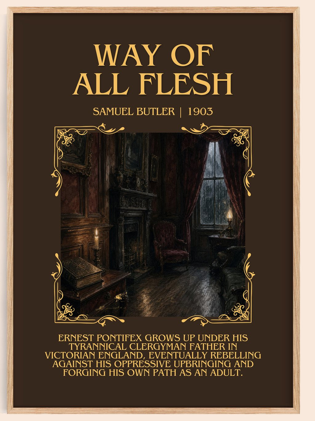 Way of All Flesh Minimalist Book Poster by Samuel Butler – book poster