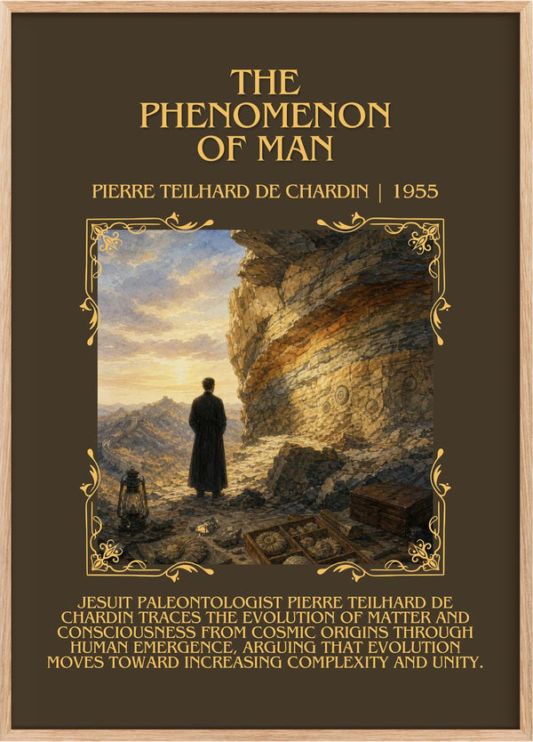 Phenomenon Of Man Minimalist Book Poster by Pierre Teilhard de Chardin