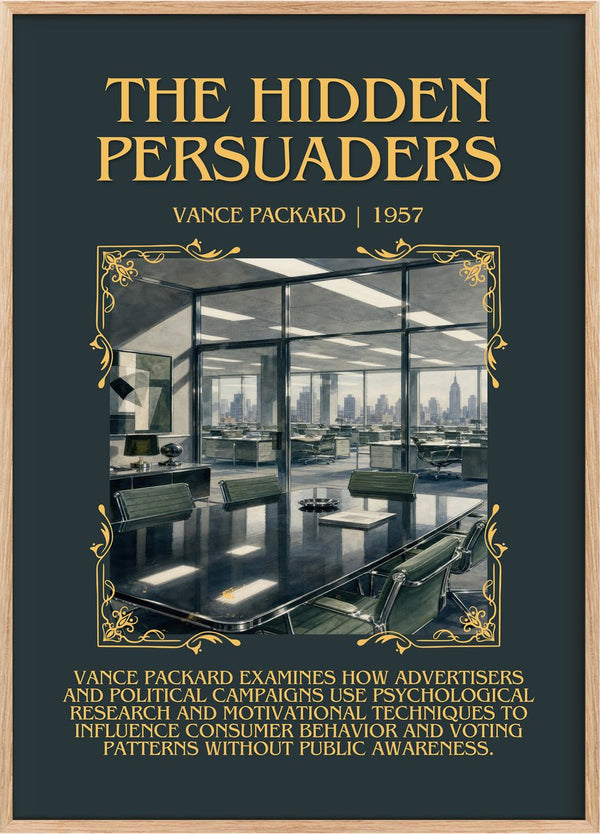 The Hidden Persuaders Minimalist Book Poster by Vance Packard