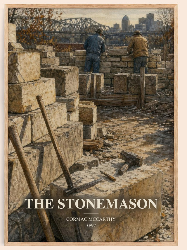 The Stonemason Book Watercolour Illustration by Cormac Mccarthy
