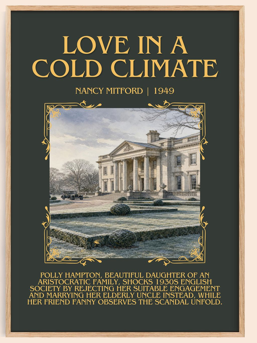 Love in a Cold Climate Minimalist Book Poster by Nancy Mitford – book poster