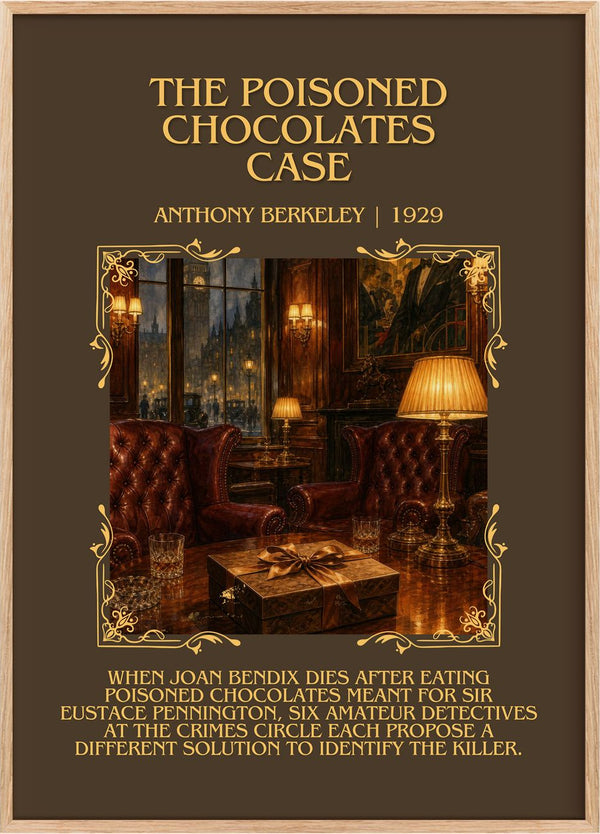 Poisoned Chocolates Case Minimalist Book Poster by Anthony Berkeley