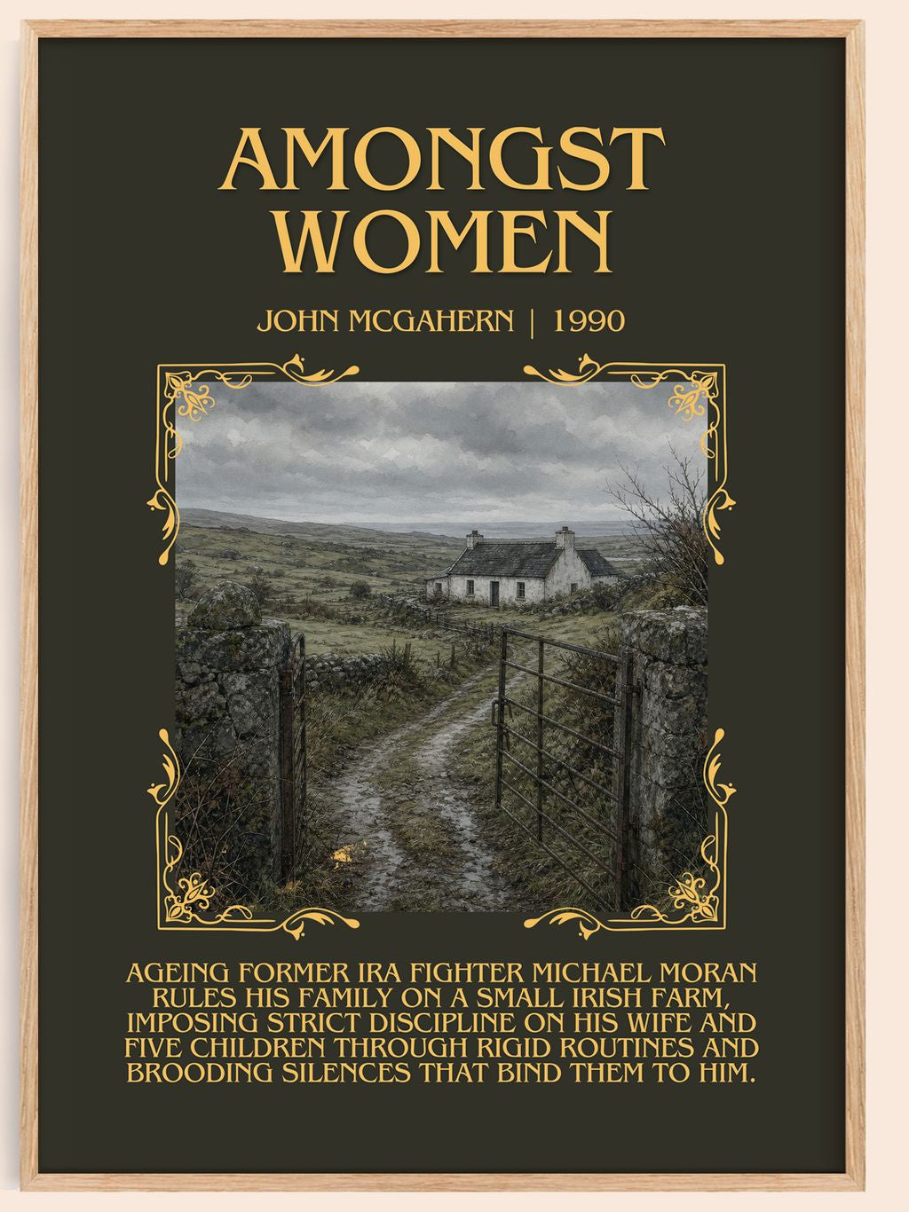 Amongst Women Minimalist Book Poster by John McGahern – book poster