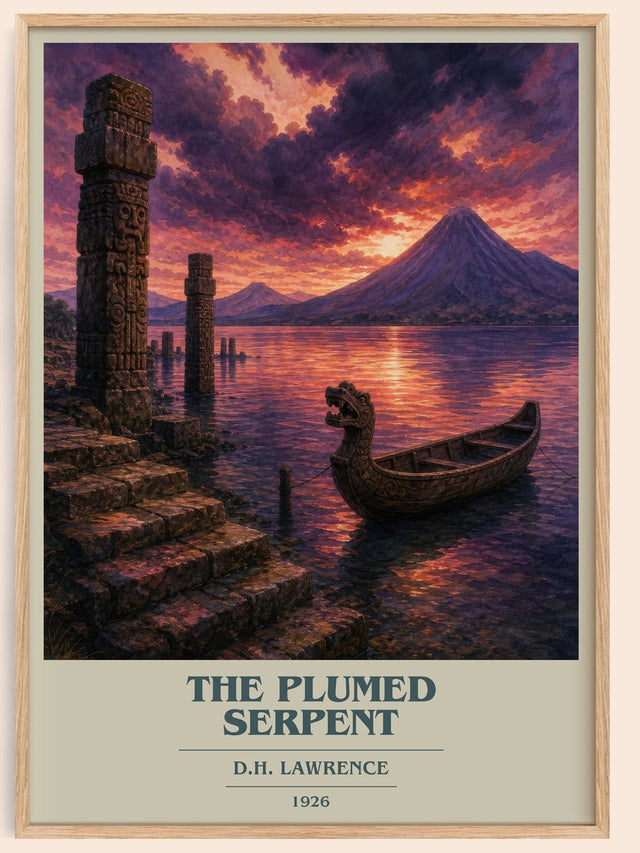 The Plumed Serpent Book Cover Poster by D.H. Lawrence