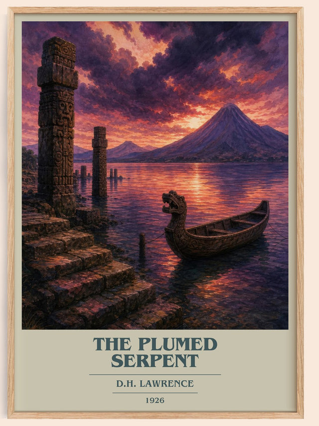 The Plumed Serpent Book Cover Poster by D.H. Lawrence